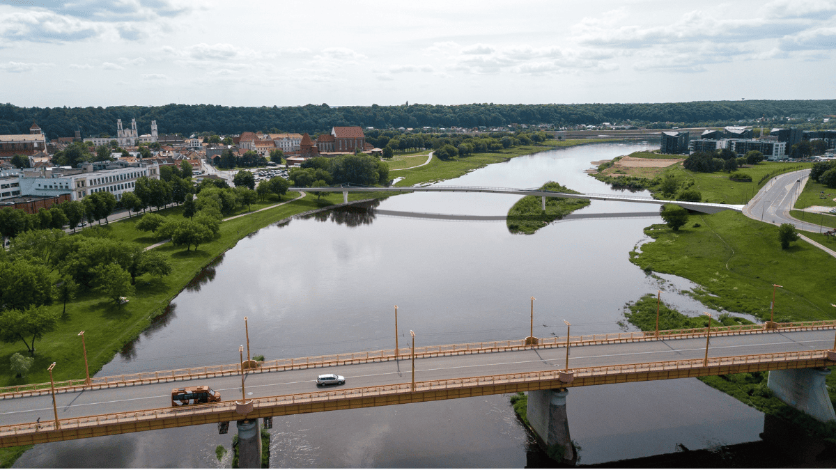 Tiltų epocha Kaune: visuomenei pristatytas 312 metrų ilgio tiltas per Nerį