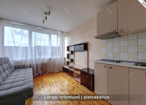 Parduodamas butas V. Pietario g., Naujamiestis, Vilniaus m., Vilniaus m. sav., 17 m2 ploto, 1 kambariai