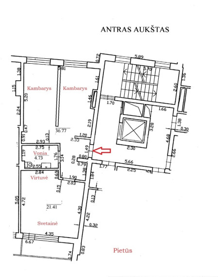 Parduodamas butas Kernavės g., Šnipiškės, Vilniaus m., Vilniaus m. sav., 62.91 m2 ploto, 3 kambariai 4